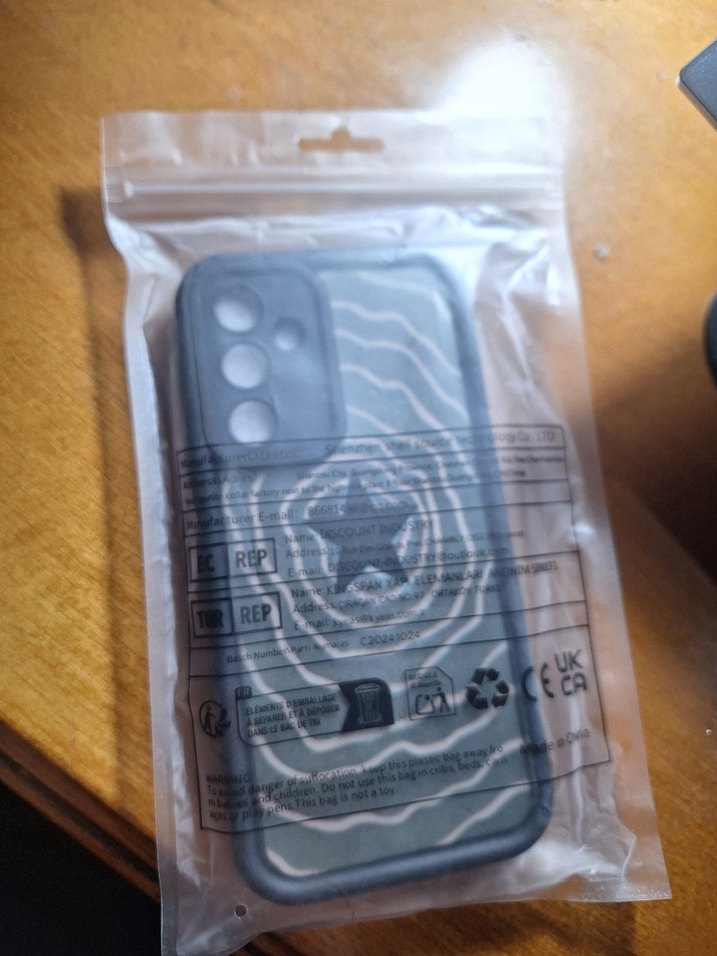 siyah-yeşil yıldız Desenli Telefon Kılıfı samsung A54 5g - Görsel 2