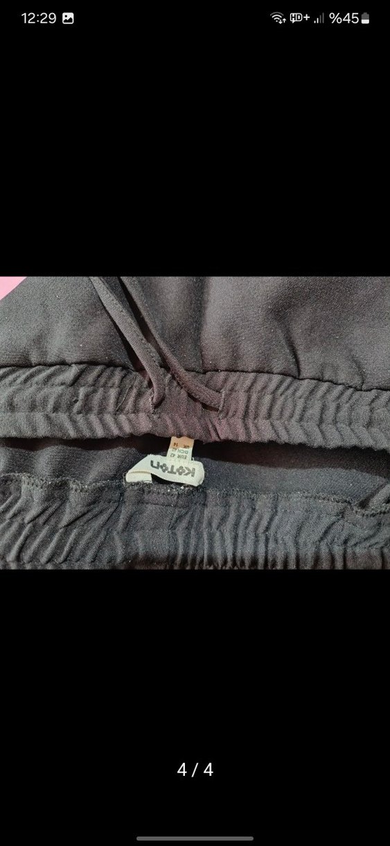 Fermuarlı Siyah Kadın pantolon - Görsel 4