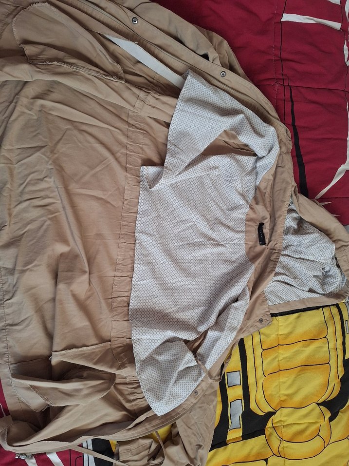 Bej Kadın Midi Boy Düğmeli Ceket - Görsel 3