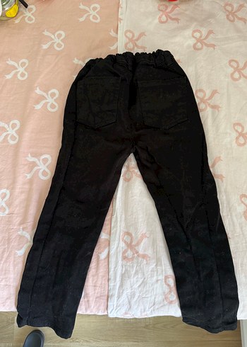 LC Waikiki Erkek Çocuk Siyah Keten Düğmeli Pantolon