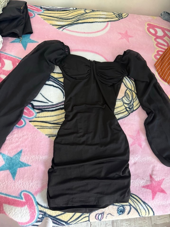 Uzun Siyah Elbise - Görsel 3