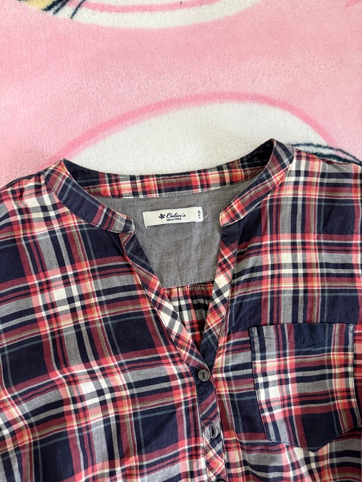 Bol Kesim, Uzun Kollu, Düğmeli Kadın Gömlek - Görsel 2