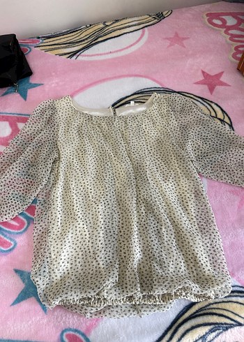 Dantel Detaylı Bohem Beyaz Triko Bluz - Görsel 2