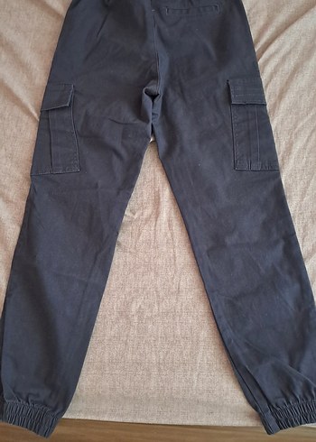 Defacto Gri Beli Lastik Ayarlı Erkek Çocuk Kargo Kot Pantolon