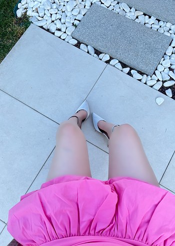 Trendyol & Milla Pembe Mini Fırfırlı Kadın Elbise