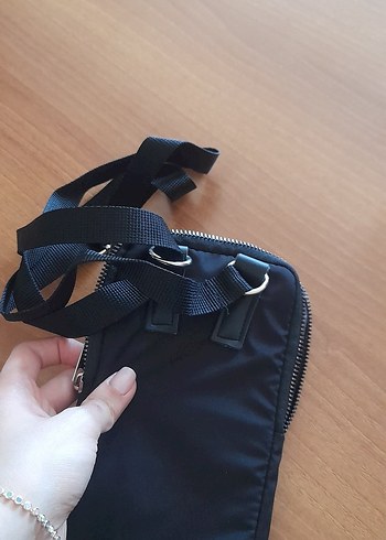 Kadın Mor Fermuarlı Çapraz Çanta - Görsel 7