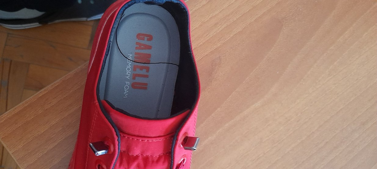 Kadın Kırmızı Spor Ayakkabı Velcro Detaylı - Görsel 2