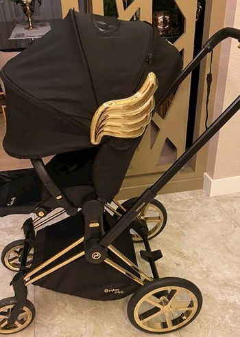Diğer Beden altın Renk Cybex Priam Jeremy Scott Bebek Arabası