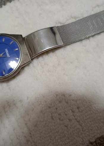  Beden mavi Renk Mavi Kadranlı Minimalist Erkek Saati
