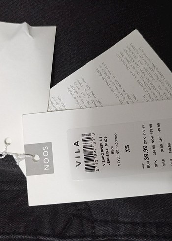xs Beden siyah Renk vıla Kemerli Siyah Kadın Denim Pantolon. yurt dısı ürünüdür