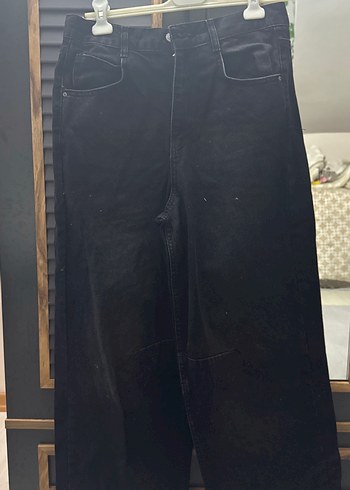 Diğer koyu gri-siyah baggy pantolon sıfır
