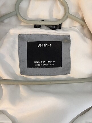 s Beden beyaz Renk Bershka reflektörlü ceket
