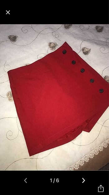 Bershka Kırmızı şort etek