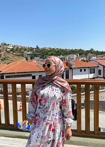 Pembe Desenli Pamuk Hamile Bluzu - Görsel 5