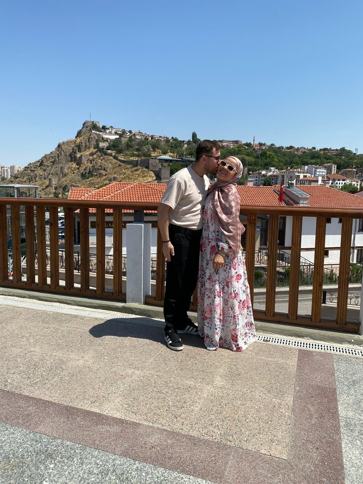 Pembe Desenli Pamuk Hamile Bluzu - Görsel 4