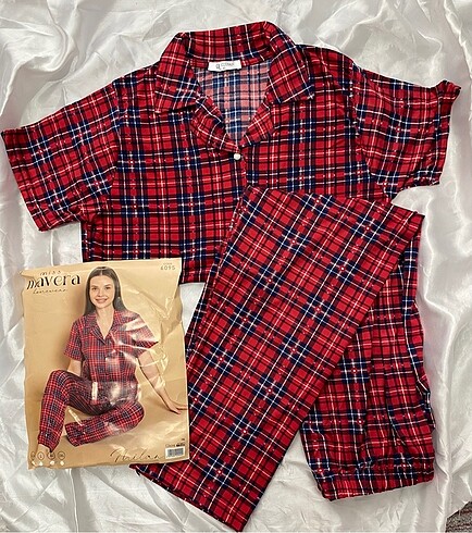 Milan kumaş yarım kolu pijama takımı