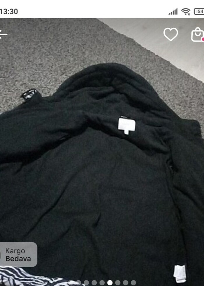 Zebra desenli mont - Görsel 5