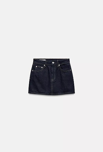 Zara etiketli jean etek