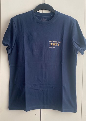 Baskılı Koyu Mavi Loft Tişörtü - Görsel 2