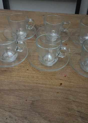 süvari Cam kahveFincan ve Tabak Seti