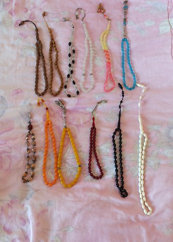 Bohem Tarz Çok Renkli Erkek Tesbihler toplam oniki adet - Görsel 2