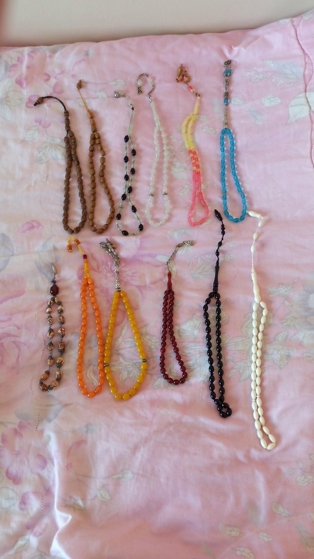 Bohem Tarz Çok Renkli Erkek Tesbihler toplam oniki adet - Görsel 2