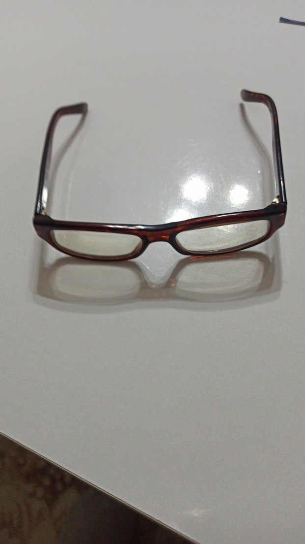 1:5 numara Şeffaf Camlı Kahverengi Minimalist Kadın Gözlüğü - Görsel 2