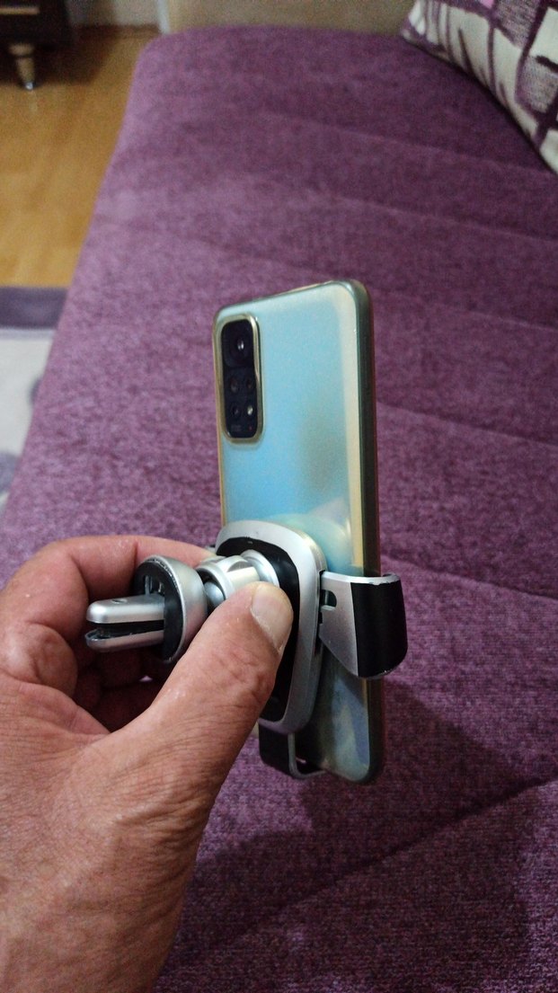 Gri Telefon Tutucu - Görsel 4