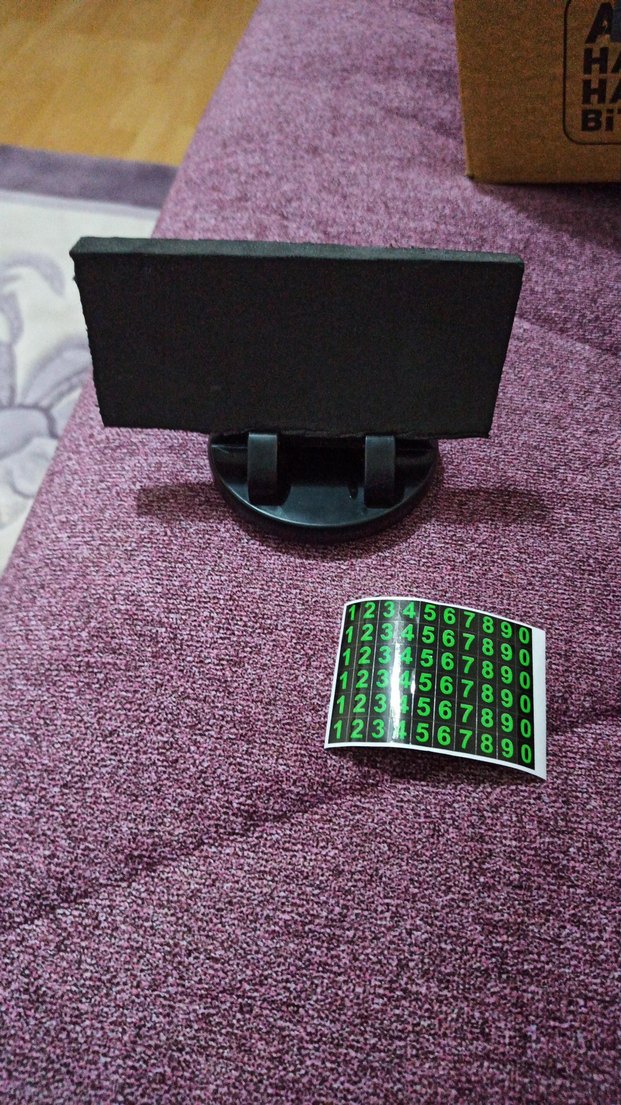 Siyah Q-8 Araç telefon numaratorlu Telefon Tutucu - Görsel 3