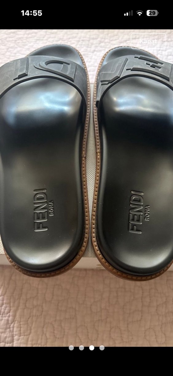 Fendi Siyah Terlik %100 ORİJİNAL - Görsel 2
