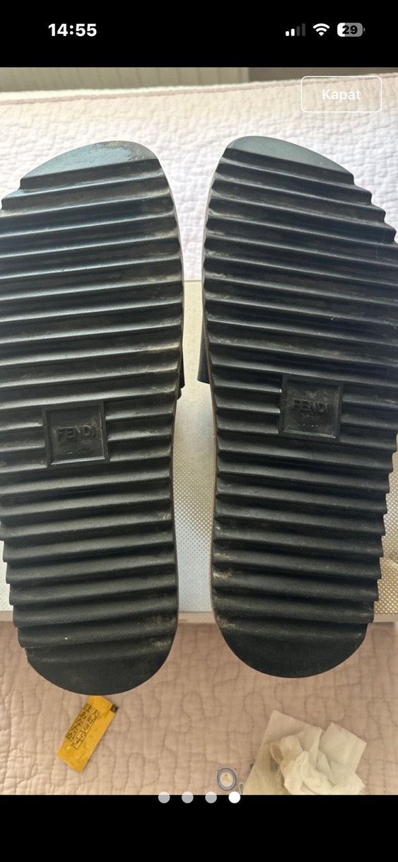 Fendi Siyah Terlik %100 ORİJİNAL - Görsel 4