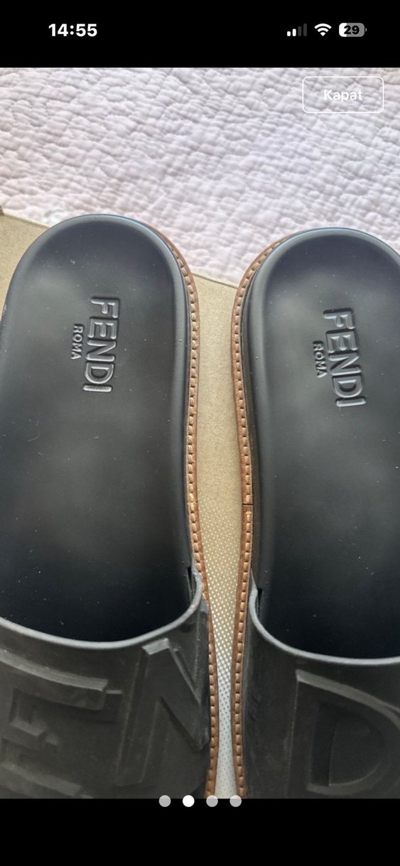 Fendi Siyah Terlik %100 ORİJİNAL - Görsel 3