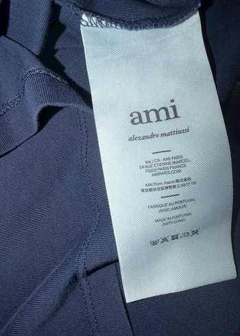 Ami Lacivert T Shirt %100 orijinal - Görsel 3