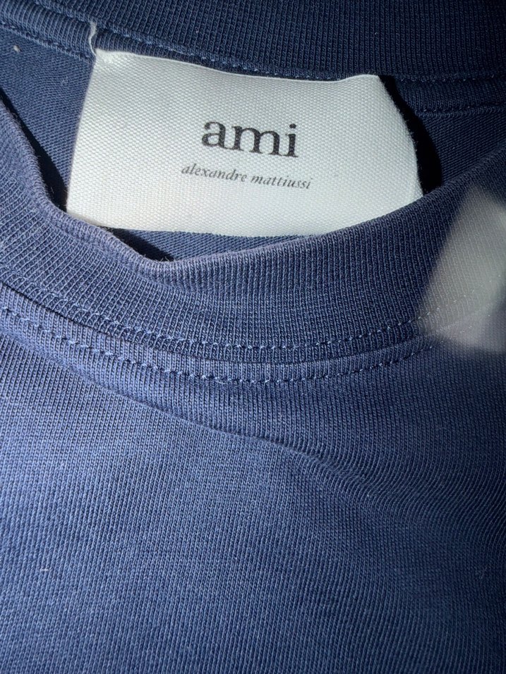 Ami Lacivert T Shirt %100 orijinal - Görsel 2