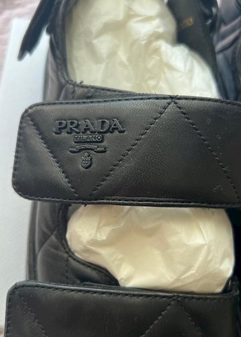 Prada Siyah Deri SANDALET %100 ORİJİNAL - Görsel 2