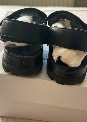 Prada Siyah Deri SANDALET %100 ORİJİNAL - Görsel 4