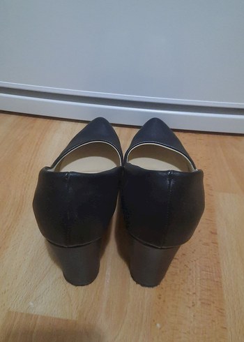 Siyah Tokalı Stiletto Topuklu Kadın Ayakkabı - Görsel 2