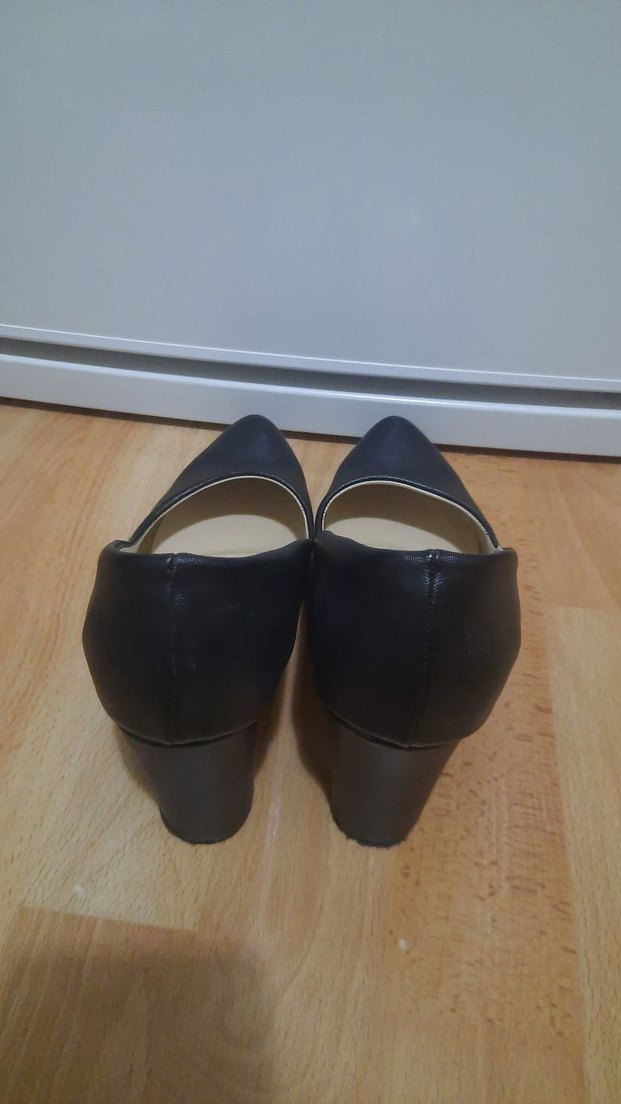 Siyah Tokalı Stiletto Topuklu Kadın Ayakkabı - Görsel 2