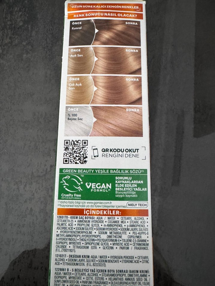 Garnier Color Naturals Saç Boyası 8N Açık Kumral - Görsel 2