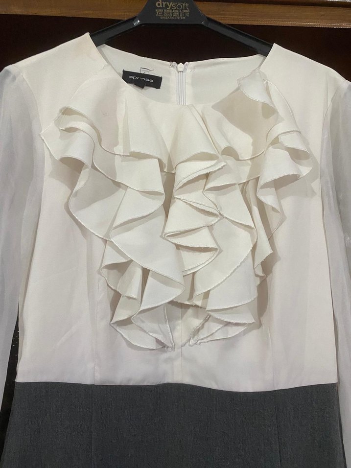 FIRFIRLI OFİS ELBİSESİ - Görsel 2