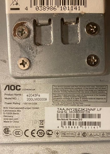 EKRAN ARIZALI 20 inç MONİTÖR - Görsel 4