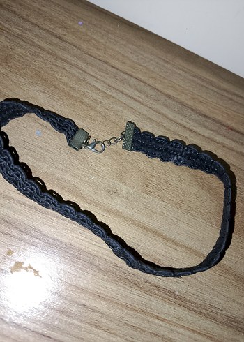 Örgü Siyah Esnek Kadın boyun dekoltesi - Görsel 3