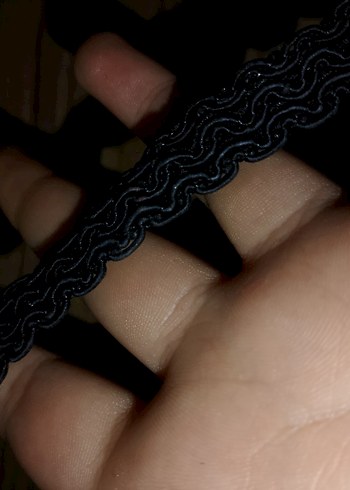 Örgü Siyah Esnek Kadın boyun dekoltesi - Görsel 4