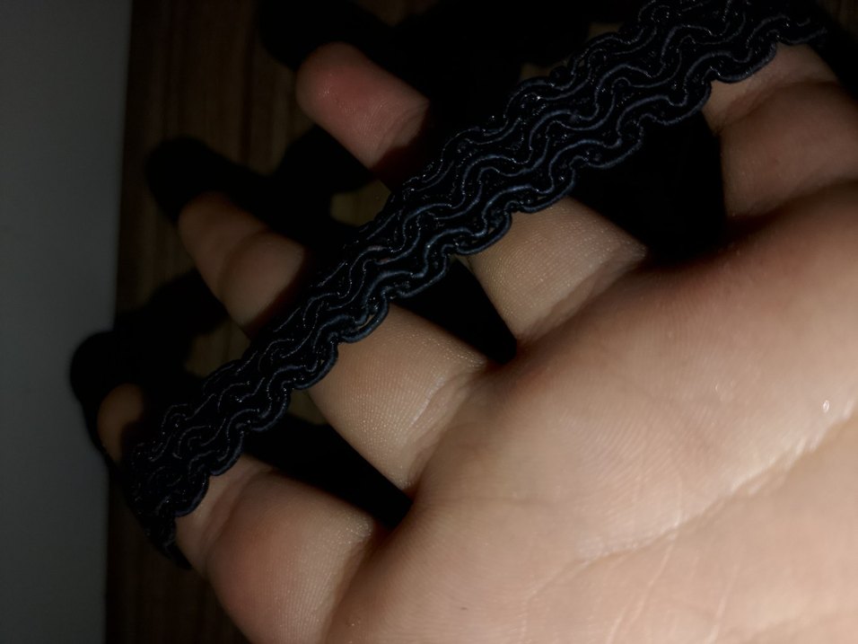 Örgü Siyah Esnek Kadın boyun dekoltesi - Görsel 4