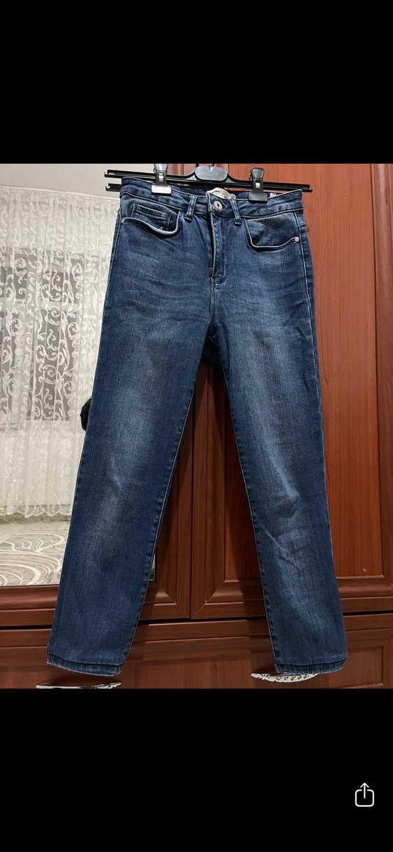 Kadın Lacivert Denim Regular Fit Jean - Görsel 2