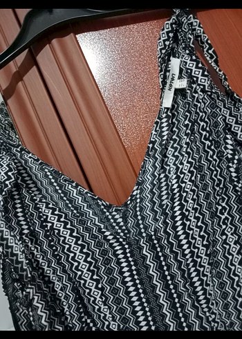 Gri Bağcıklı Salaş Midi Tulum - Görsel 3