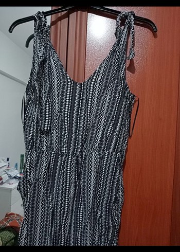 Gri Bağcıklı Salaş Midi Tulum - Görsel 4