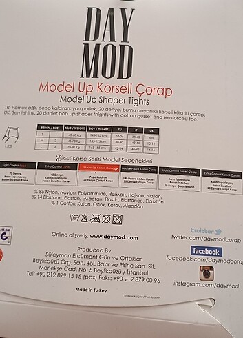 40 Beden Daymod marka kilotlu corap