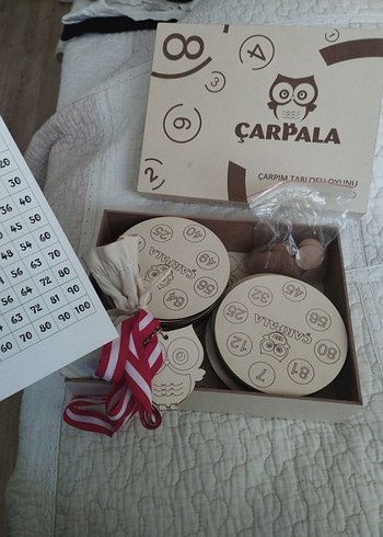 Çarpım Tablosu Oyunu - Ahşap Eğitici Set - Görsel 4