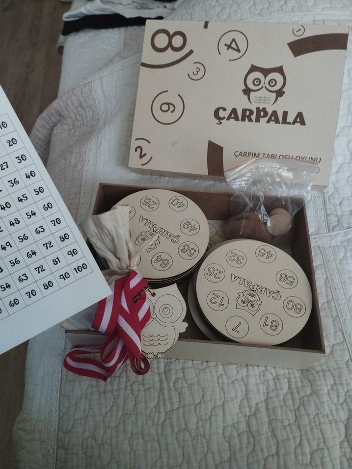 Çarpım Tablosu Oyunu - Ahşap Eğitici Set - Görsel 4